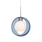 Besa Lighting Mana Pendant, Blue, Satin Nickel Finish, 1x60W Incandescent 1JT-MANABL-SN - alternate 1